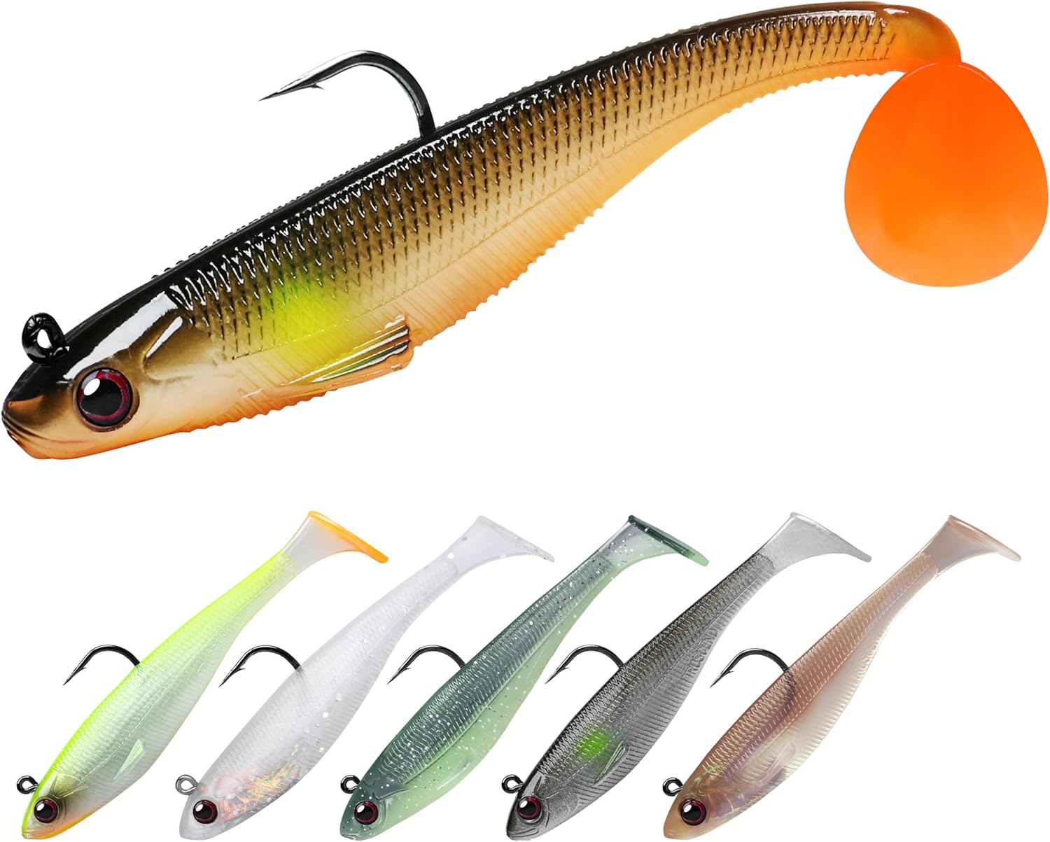 TRUSCEND Shadtale Soft Fishing Lures