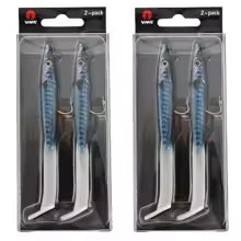 MACK BLUE Raglou Hybrid Soft Lure Sandeel 12cm/26g with VMC Hook pack of 2