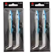 MACK BLUE Raglou Hybrid Soft Lure Sandeel 12cm/26g with VMC Hook pack of 2