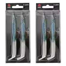 MACK BLUE Raglou Hybrid Soft Lure Sandeel 12cm/26g with VMC Hook pack of 2